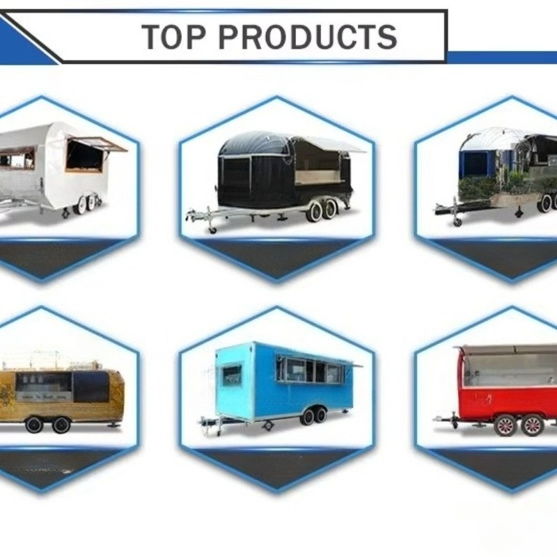 Snacks Food Stall - Outdoor-Imbisswagen, Verkaufsstand, Kiosk, Konzessions-Food-Trailer, mobiler Eiswagen,
