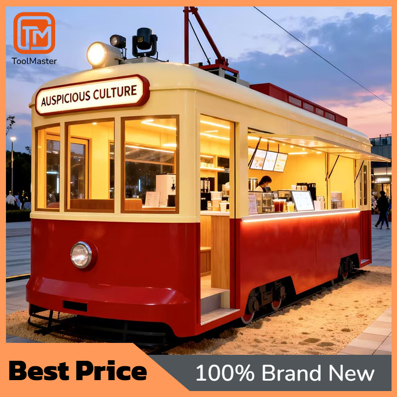 Snacks Food Stall - 【Neues Design】Europäischer Vintage-Elektro-Imbisswagen aus Metall, fahrbarer