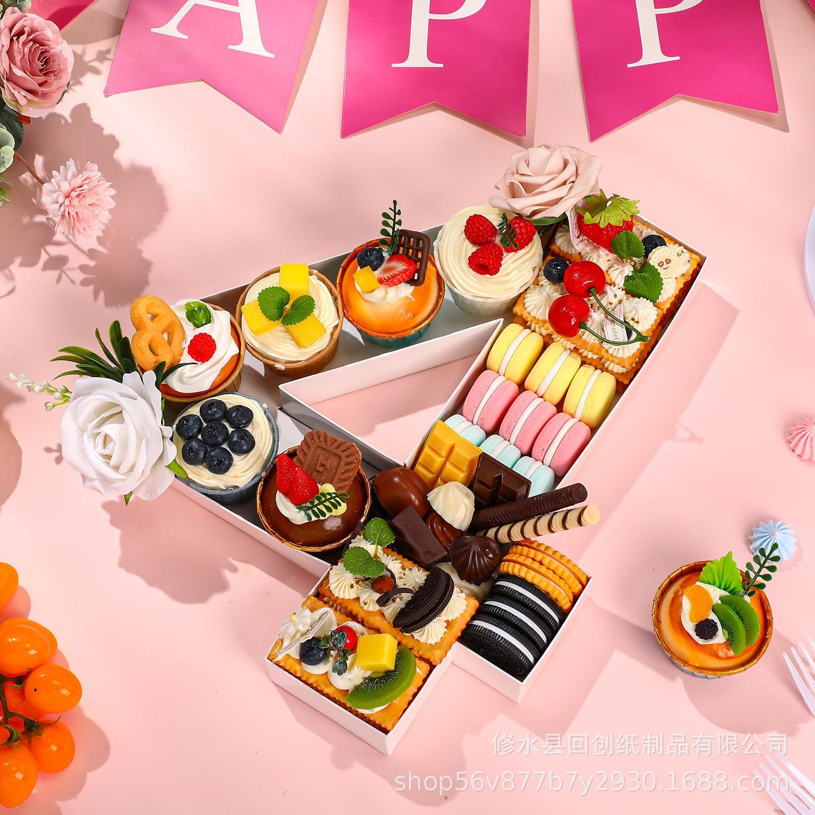 Food Snacks For Baby Shower - 0-9 Nummer Essen Tabletts Geburtstags feier