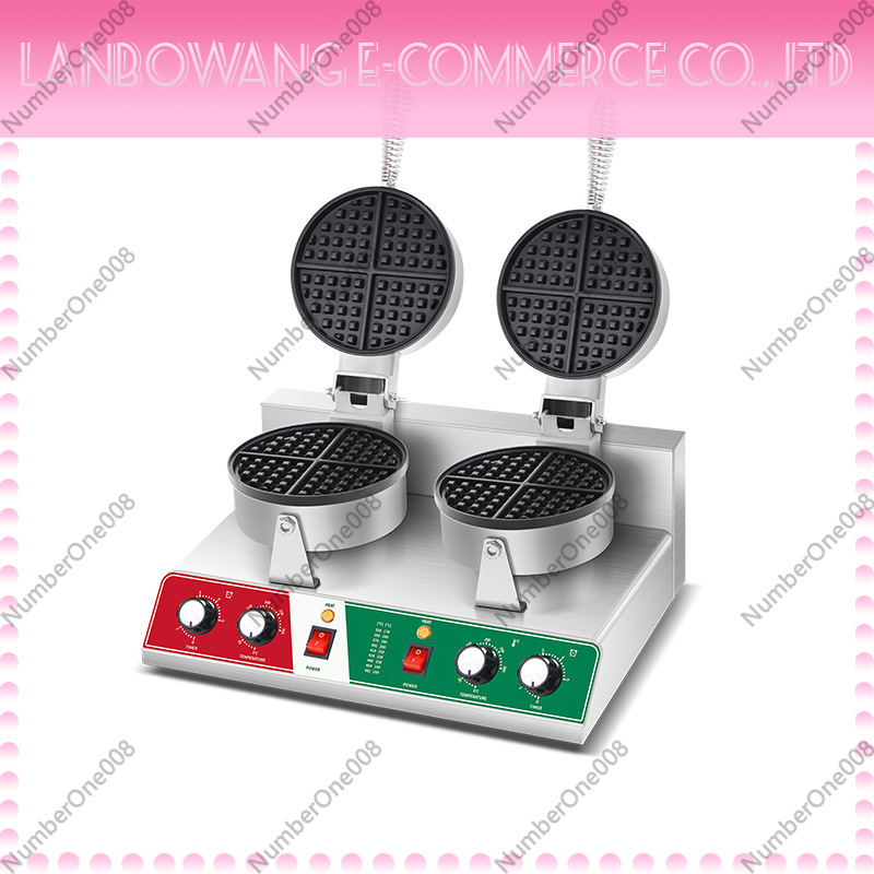 Snacks Food Stall - Rotierender Waffeleisen-Grill, Antihaft-Waffeleisen, Crêpe-Maschine für Streetfood-Stände,