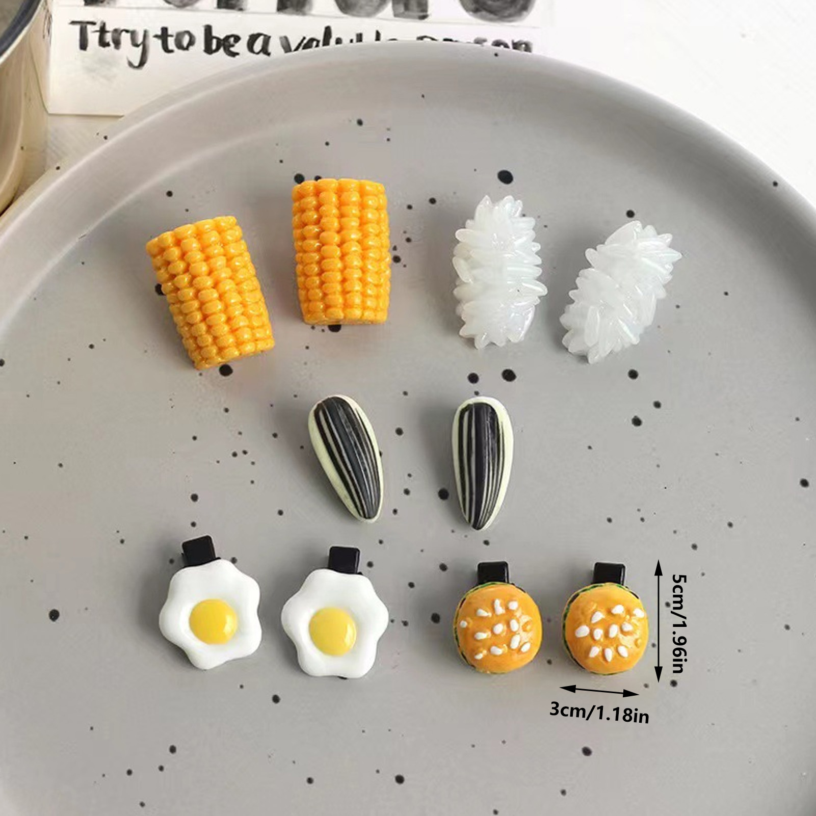 Mini-Lebensmittel-Haarspangen- – Food Snacks Wholesale Bewertung und Preis