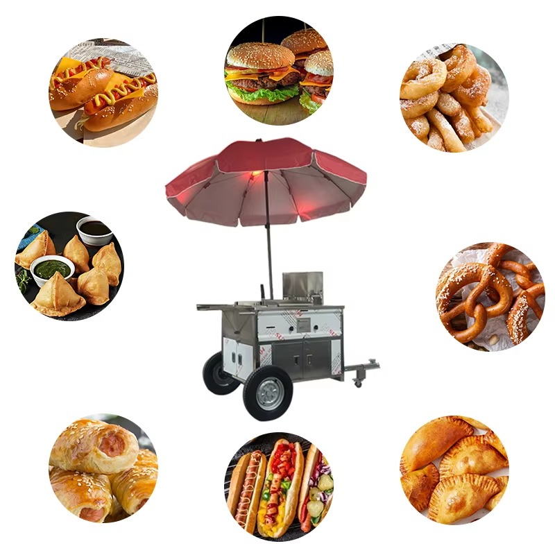 Kompakter mobiler Imbisswagen  – Snacks Food Stall Bewertung und Preis
