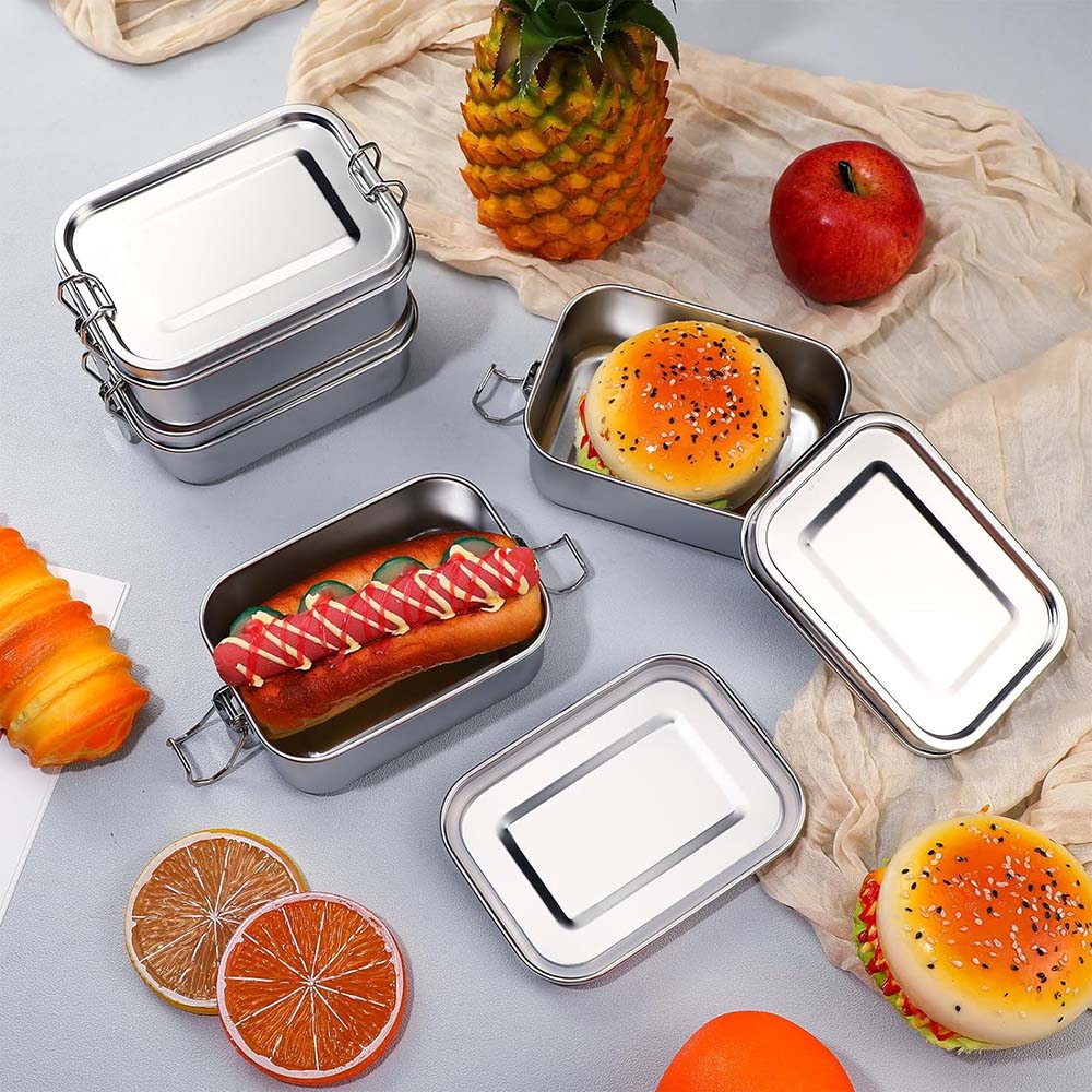 4 Stück Edelstahl-Bento-Box, M – Food Snacks Wholesale Bewertung und Preis