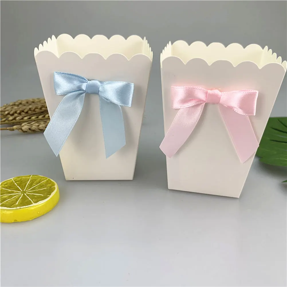 12 stücke Rosa Schleife Popcor – Food Snacks For Baby Shower Bewertung und Preis