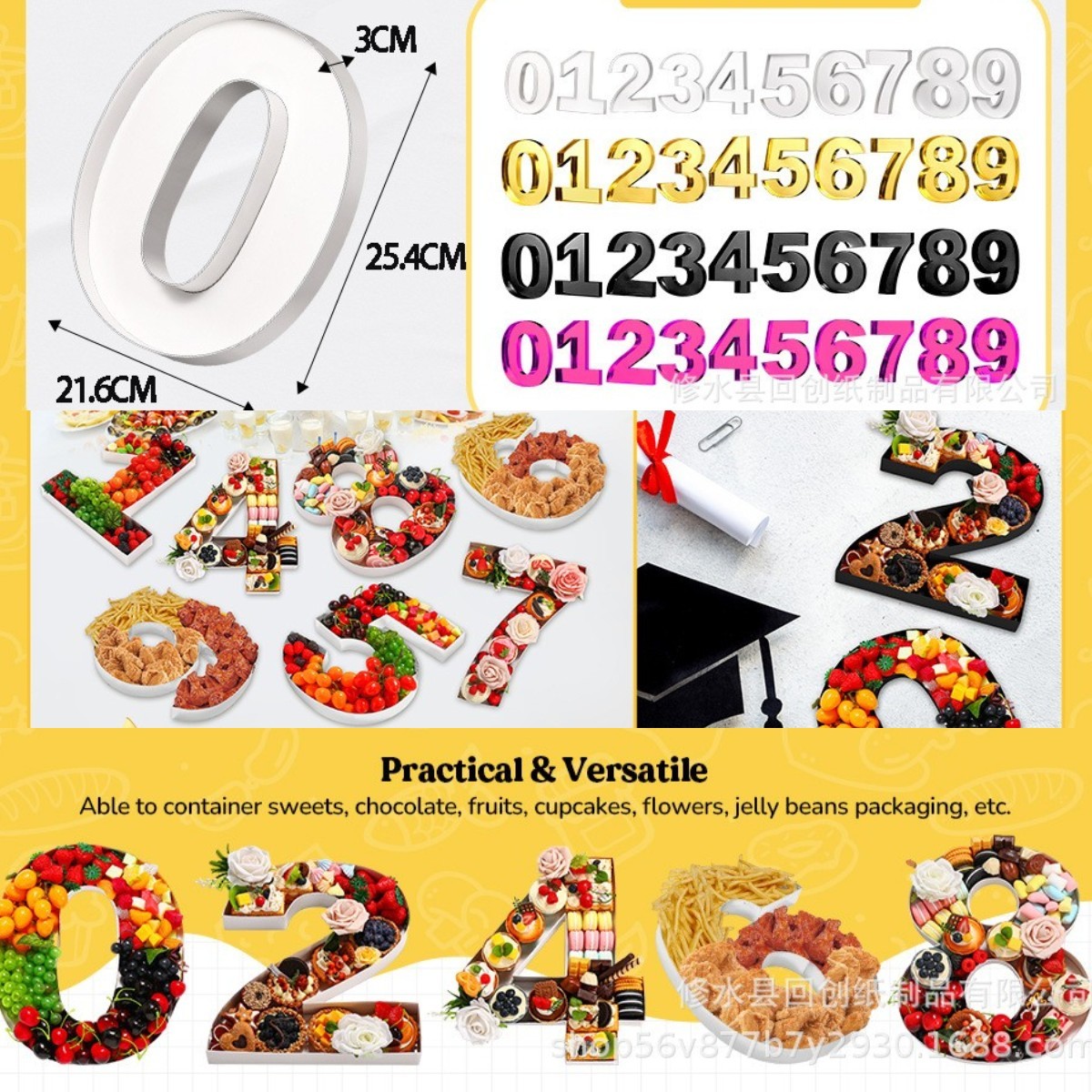 0-9 Nummer Essen Tabletts Gebu – Food Snacks For Baby Shower Bewertung und Preis