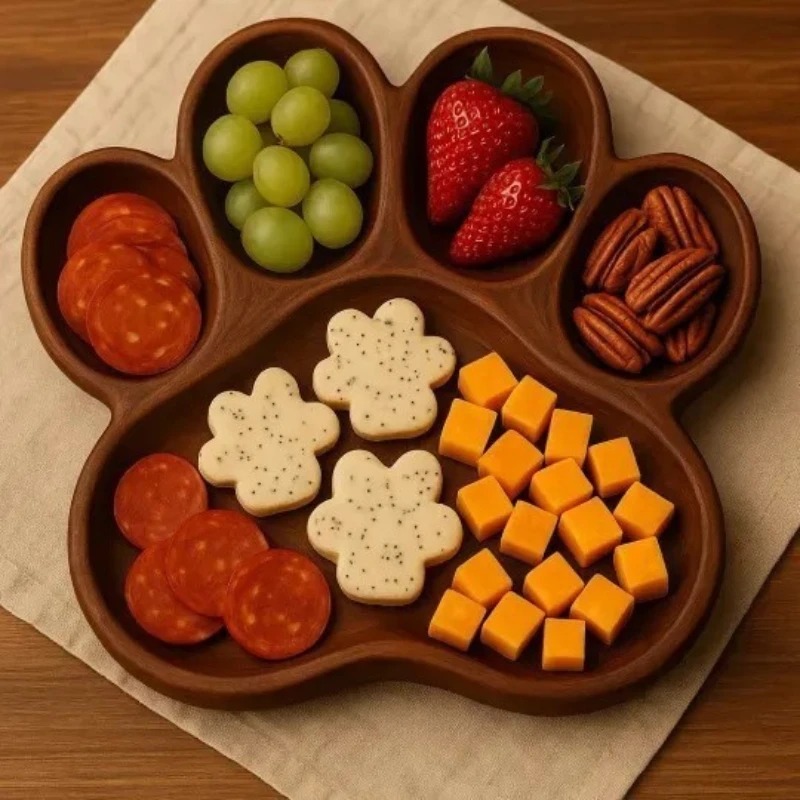 Oktopus-Serviertablett aus Hol – Food Snacks Items Bewertung und Preis