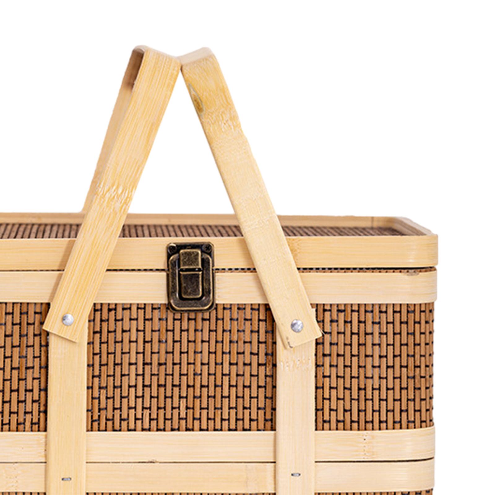 Geflochtener Picknickkorb, Leb – Snacks Food Hamper Basket Bewertung und Preis