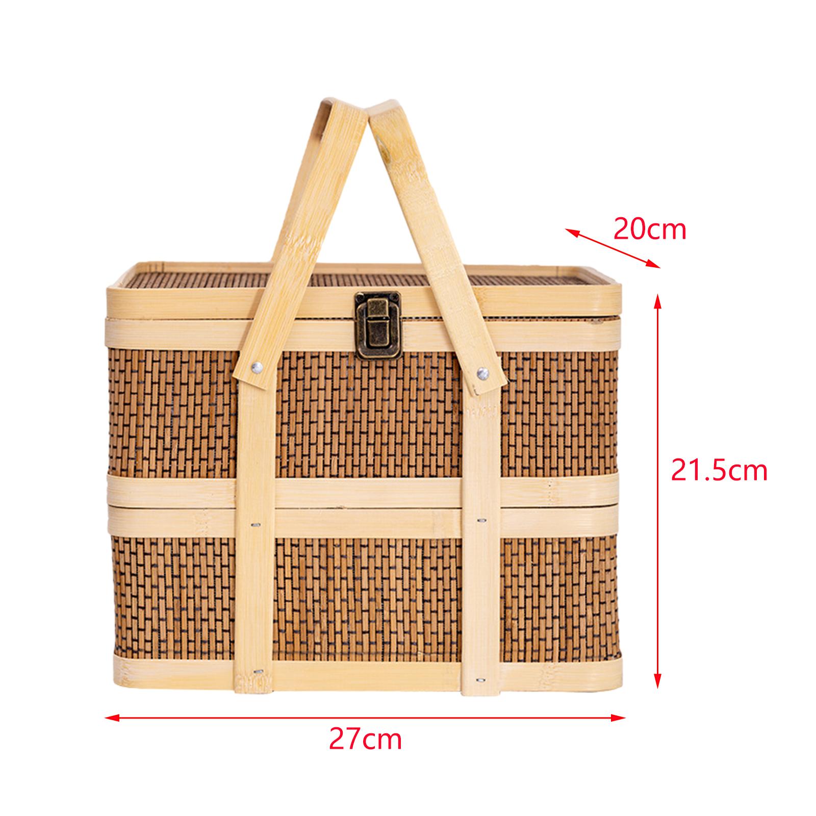Geflochtener Picknickkorb, Leb – Snacks Food Hamper Basket Bewertung und Preis