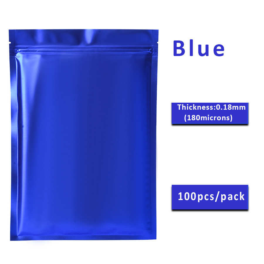 100 Stück matte blaue Folien-R – Food Snacks Items Bewertung und Preis