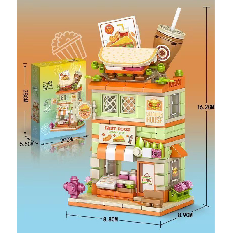 Kreative Snack-Bar-Bausteine,  – Food City Snacks Bewertung und Preis